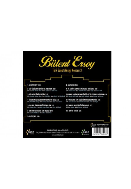 Bülent Ersoy 2009 Tsm 3 Konseri Cd