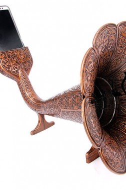 Gramofon Hunisi Zamak Bakır