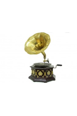 Gramofon Sekizgen Bronz Kakma