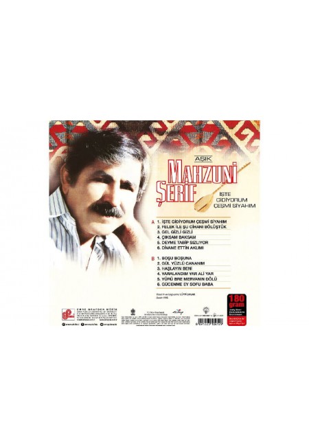 Mahsuni Şerif İşte Gidiyorum Çeşmi Siyahım 33 Lp