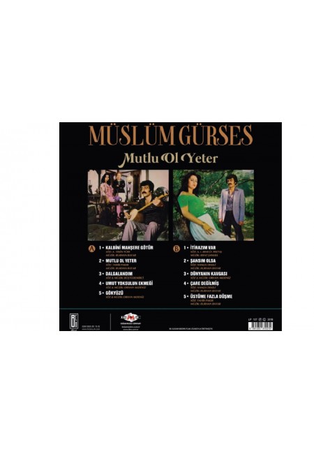 Müslüm Gürses Mutlu Ol Yeter 33-Lp