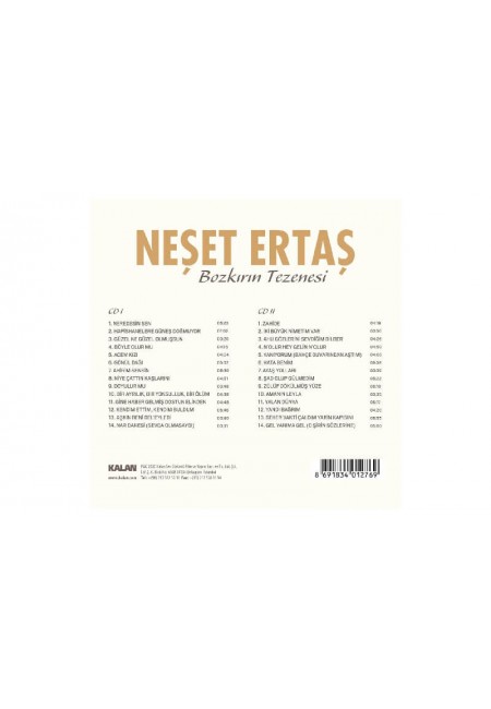 Neşet Ertaş Bozkırın Tezenesi 2 Cd
