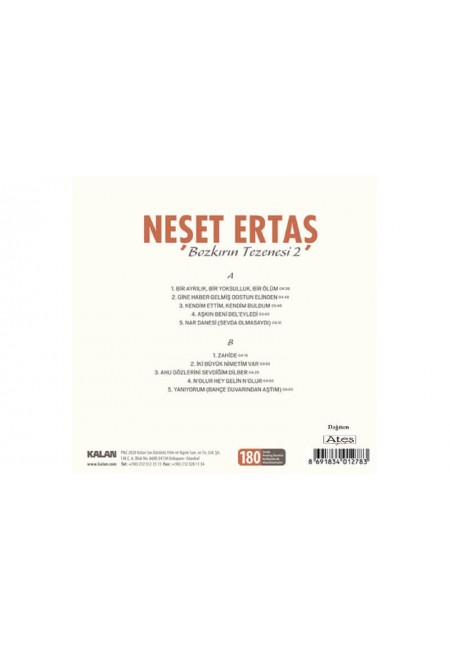 Neşet Ertaş Bozkırın Tezenesi 33 Lp 2