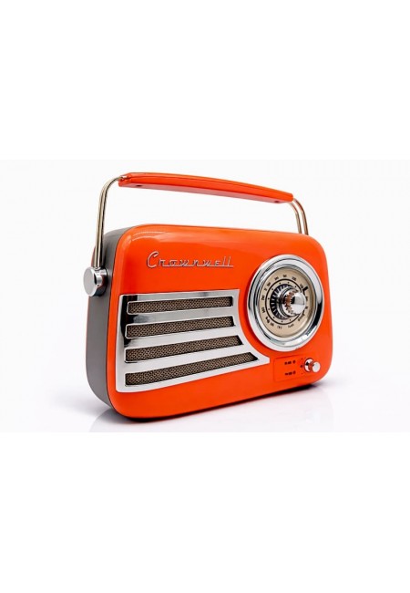 Retro Tasarımlı Bluetooth FM Radyo Turuncu