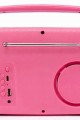 Retro Tasarımlı Bluetooth FM Radyo Pembe