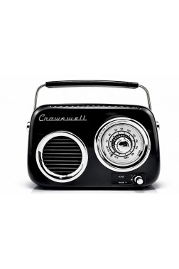 Retro Tasarımlı Bluetooth FM Radyo Siyah