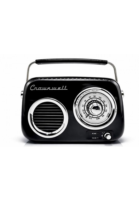 Retro Tasarımlı Bluetooth FM Radyo Siyah