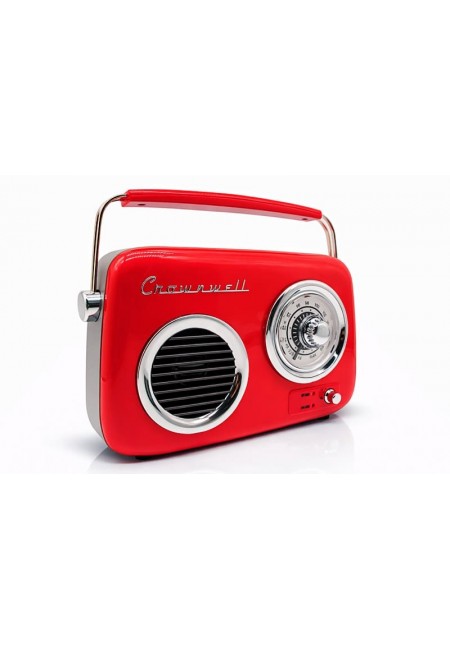 Retro Tasarımlı Bluetooth FM Radyo Kırmızı