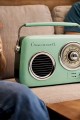 Retro Tasarımlı Bluetooth FM Radyo Mint Yeşil