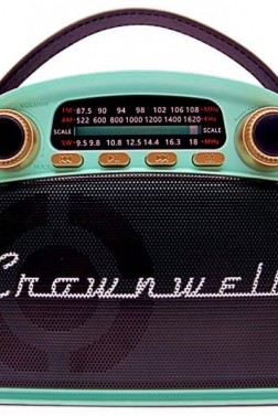 Crownwell Taşınabilir Bluetooth Retro Radyo Arizona Serisi Turkuaz