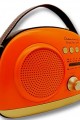 Crownwell Taşınabilir Bluetooth Retro Radyo Arizona Serisi / Orange