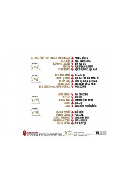 Yıldız Tilbe Yıldızlı Şarkılar (Vol:1 2'li)33-Lp
